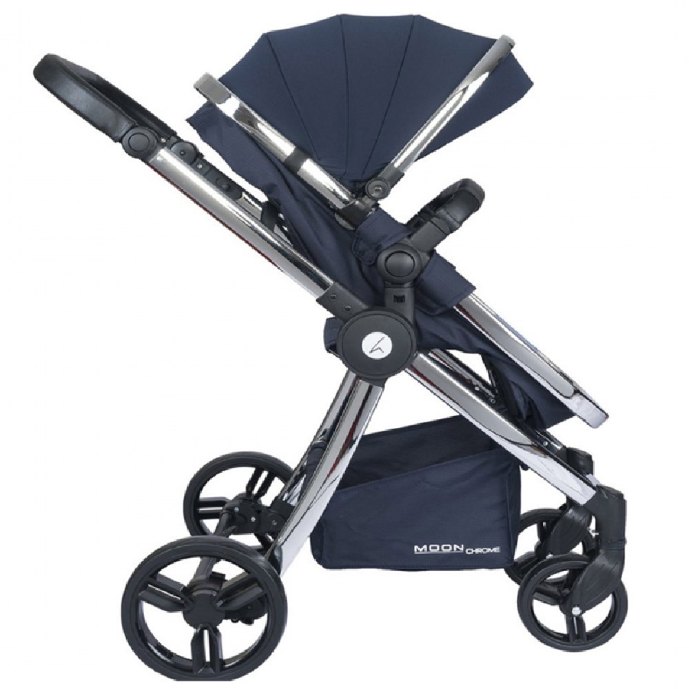 Safe Line Moon Chrome Travel Bebek Arabası Siyah