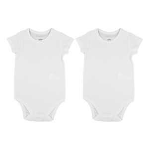 İdil Baby Kısa Kollu 2'li Bebek Body 13534 Beyaz