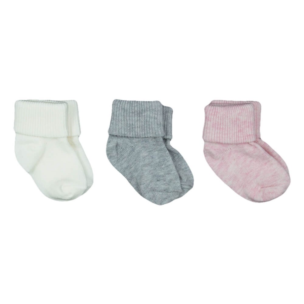 İdilbaby 3'lü Bebek Çorabı 12985 Pembe