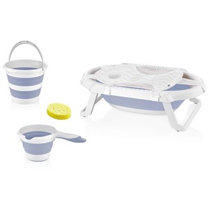BabyJem 5 Parça Bebek Banyo Seti 596 Mavi