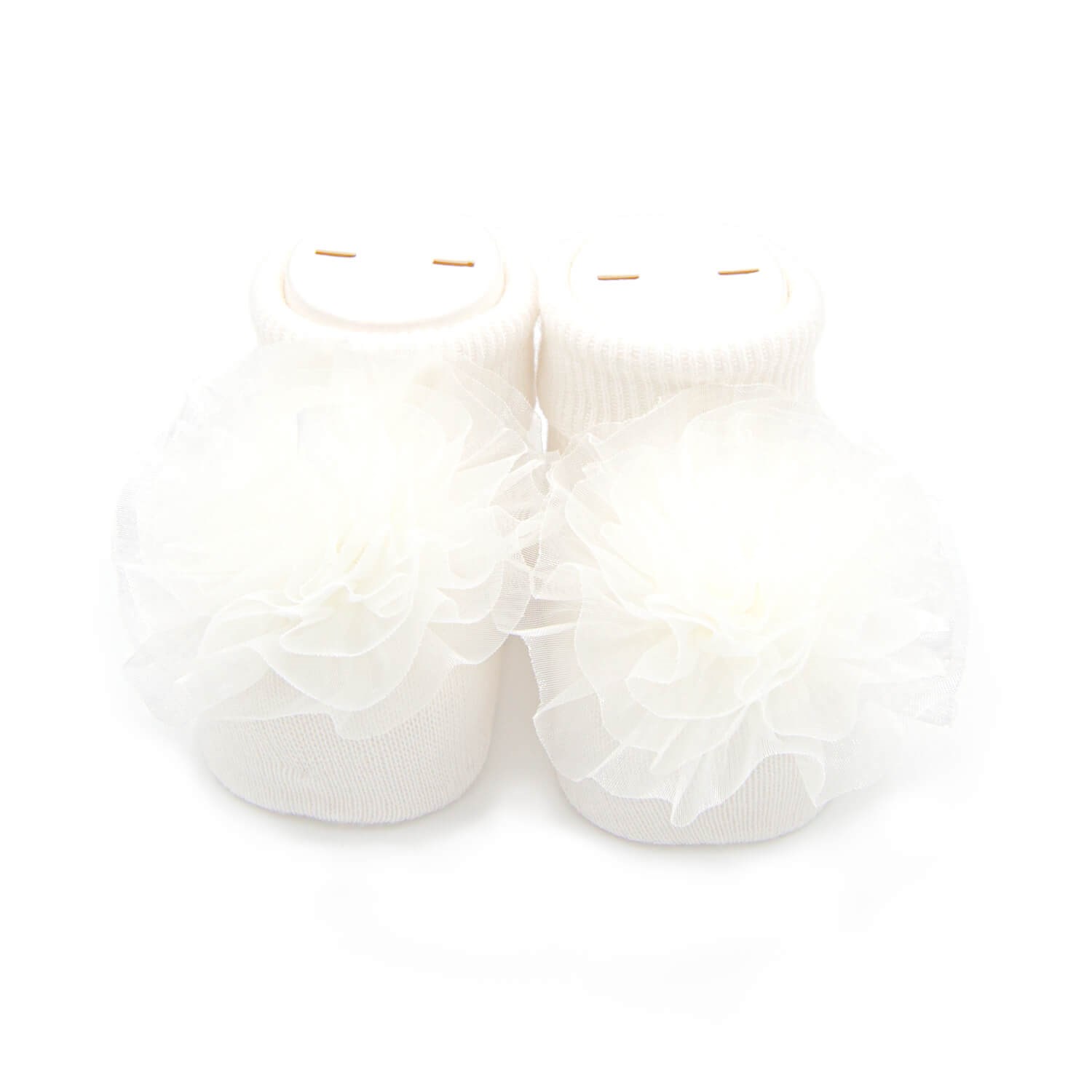 Bimini Fırfırlı Bebek Çorabı 68191 Beyaz
