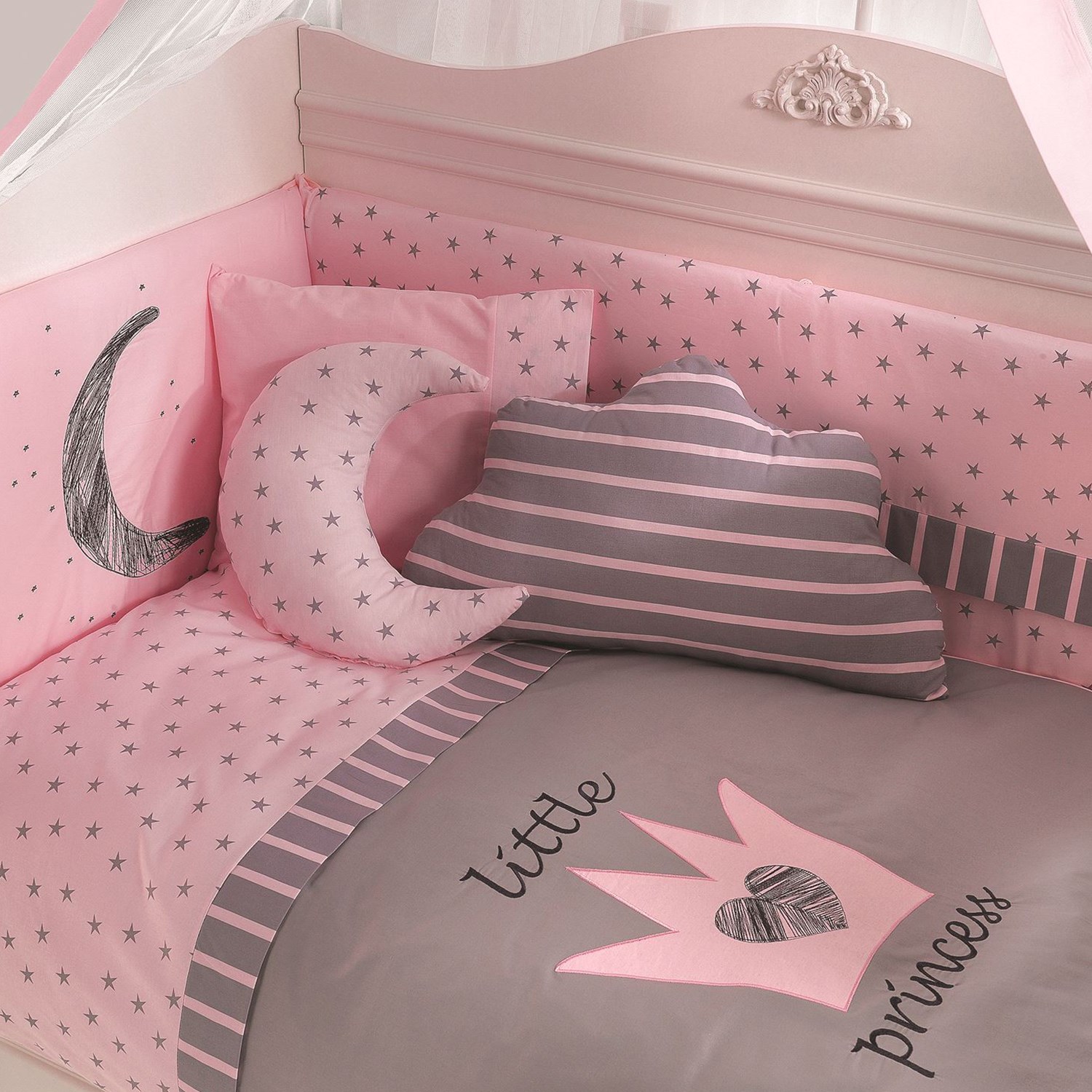 Pierre Cardin Little Princess Bebek Uyku Seti 75x130 cm Pembe