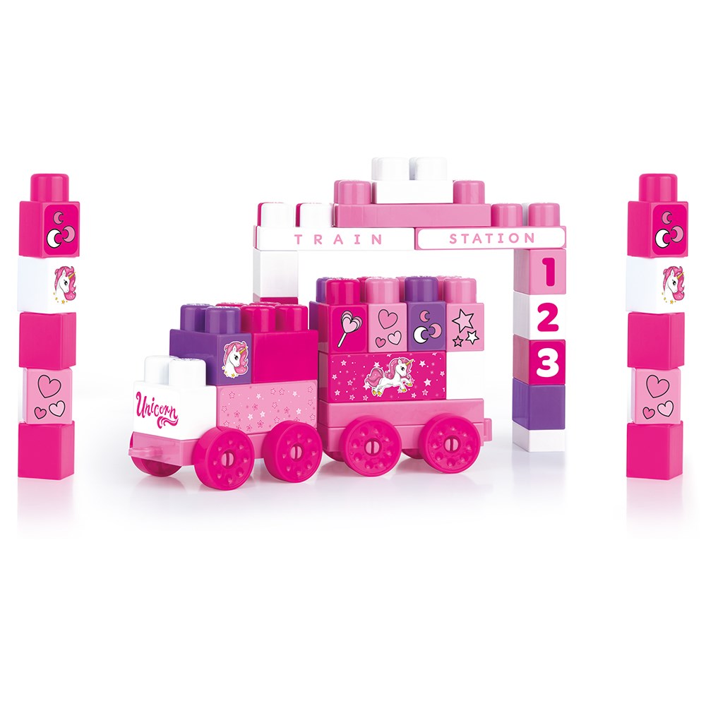 Dolu Unicorn Kutuda Oyuncak Mega Blok 50'li 