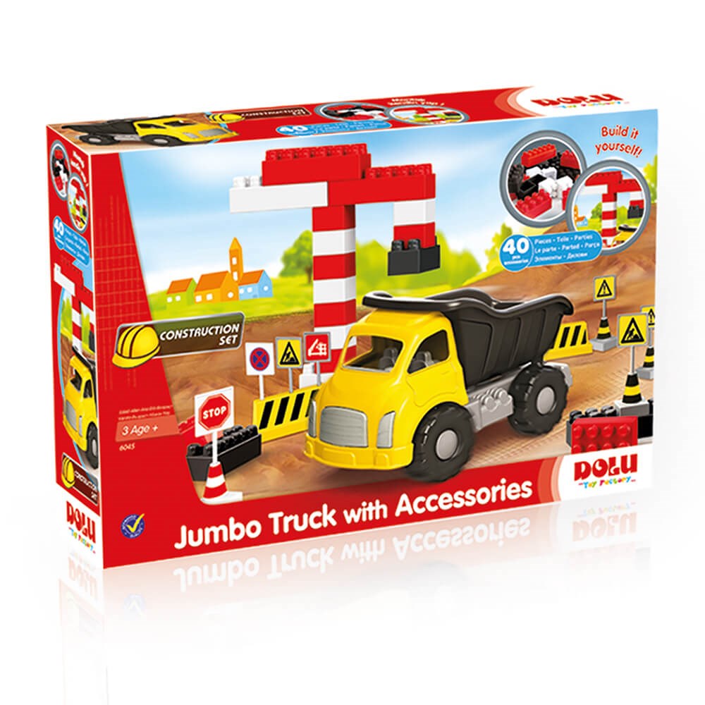 Dolu Jumbo Oyuncak Traktör ve Blok 