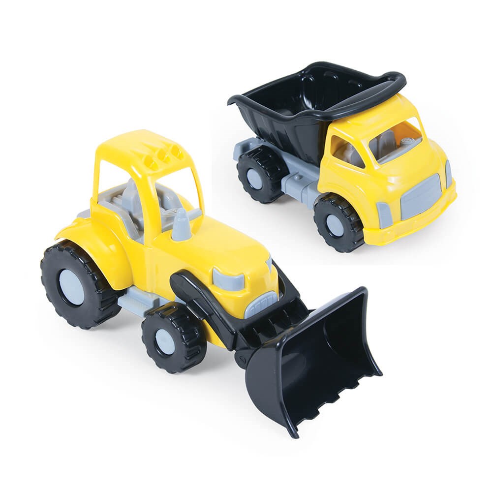 Dolu Oyuncak Jumbo İkili Kamyon - Dozer Set 