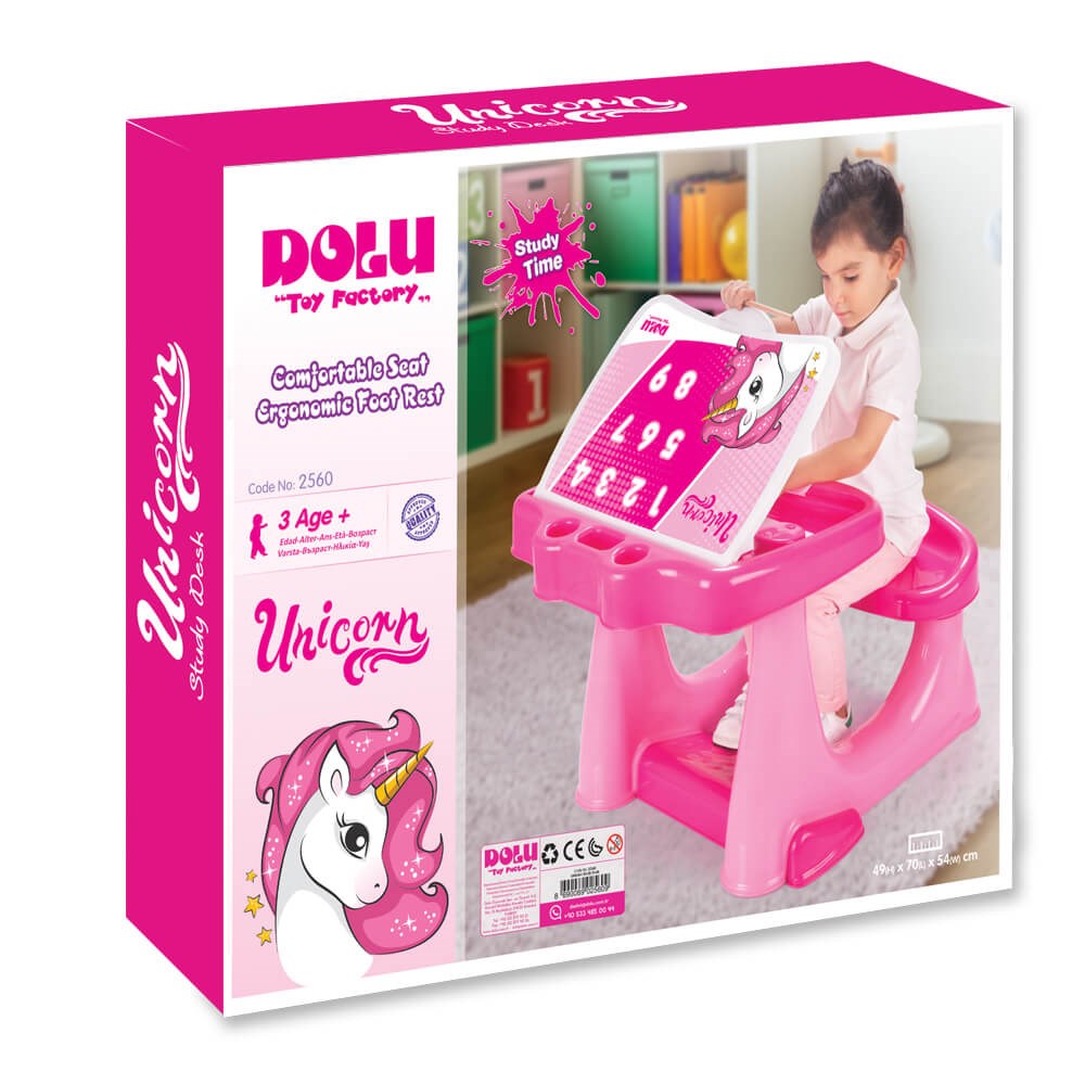 Dolu Unicorn Oyuncak Çalısma Masası 