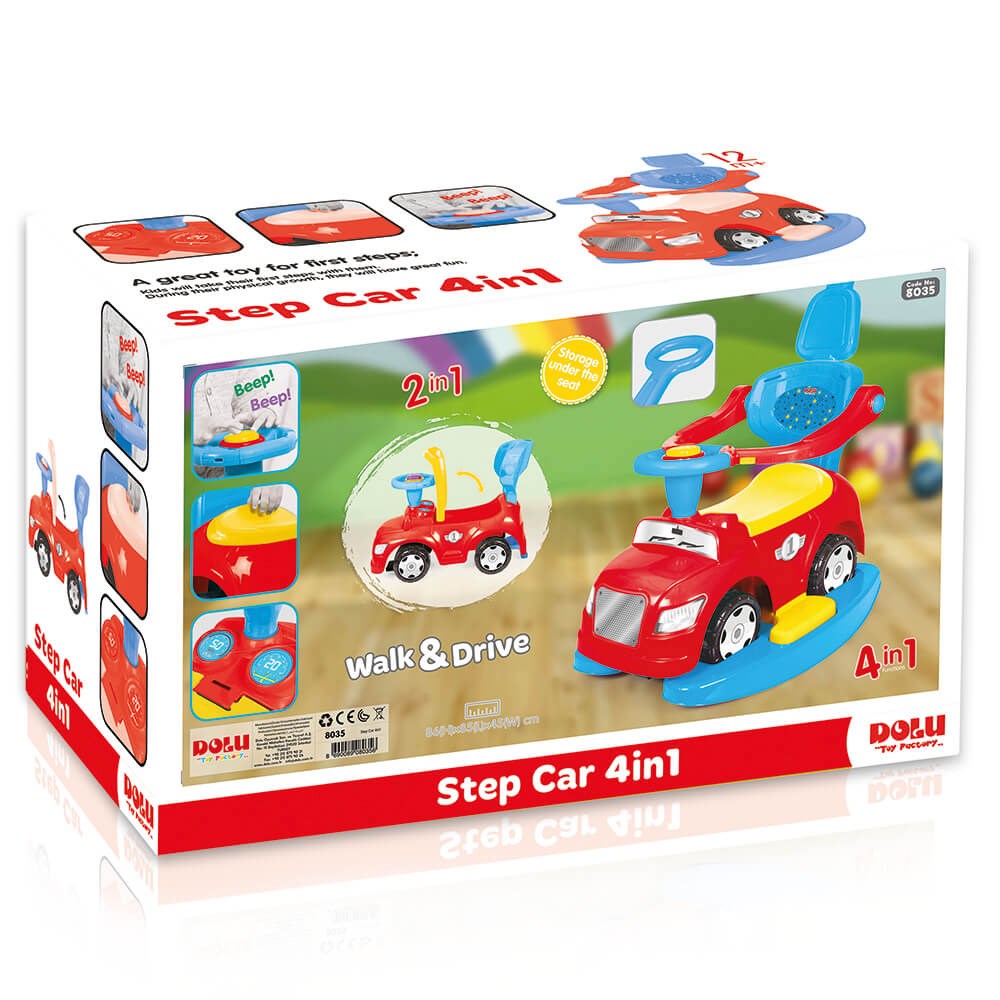 Dolu Toy Factory Step Oyuncak Araba 4'ü 1 Arada 
