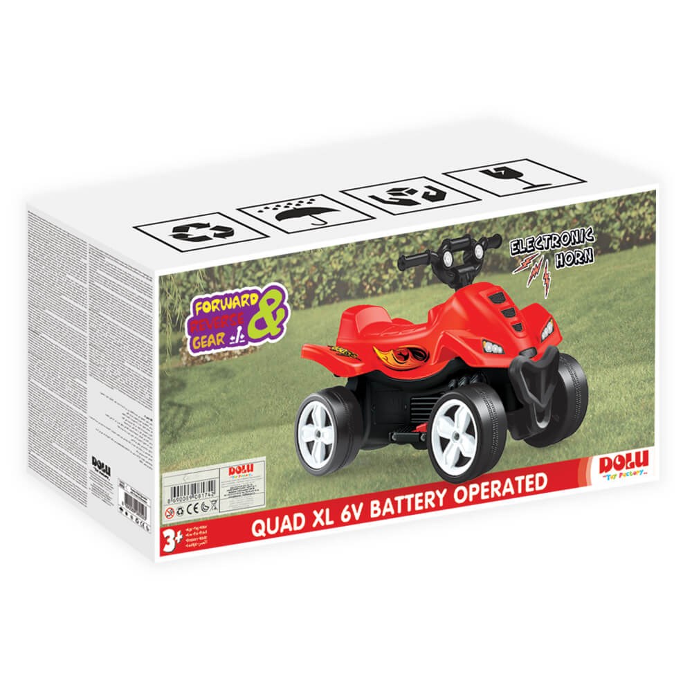 Dolu Oyuncak 6 V Quad Akülü ATV Motor Kırmızı