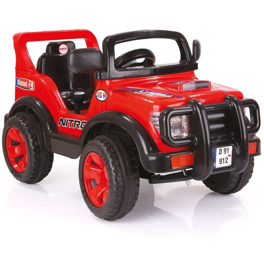 Dolu Oyuncak Nitro Jeep 6V Akülü Araba Kırmızı