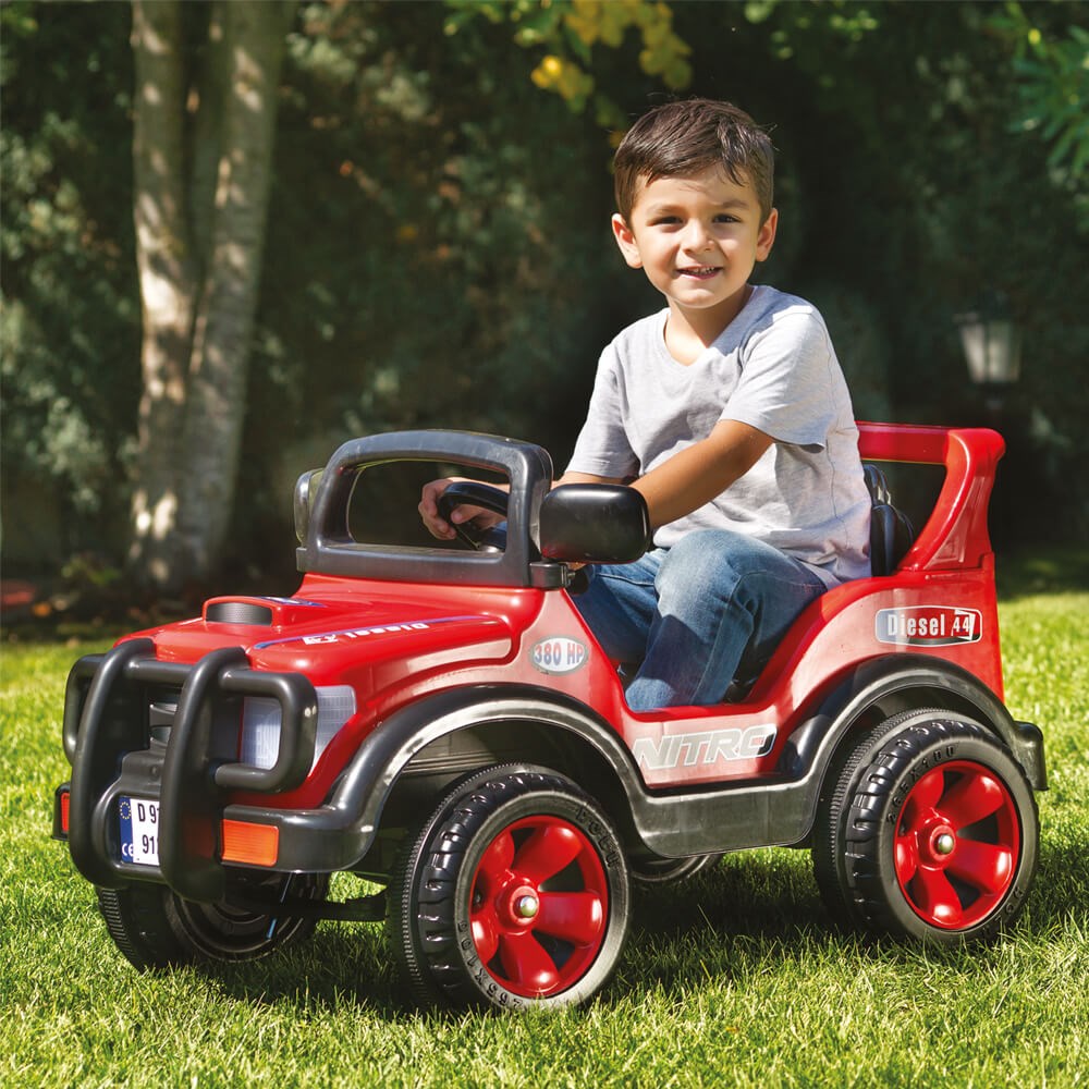 Dolu Oyuncak Nitro Jeep 6V Akülü Araba Kırmızı