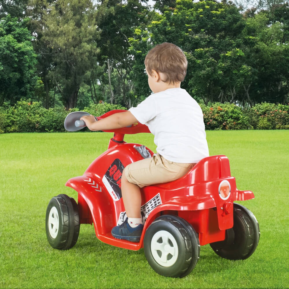 Dolu Oyuncak Motoquad 6V Akülü Motor Kırmızı
