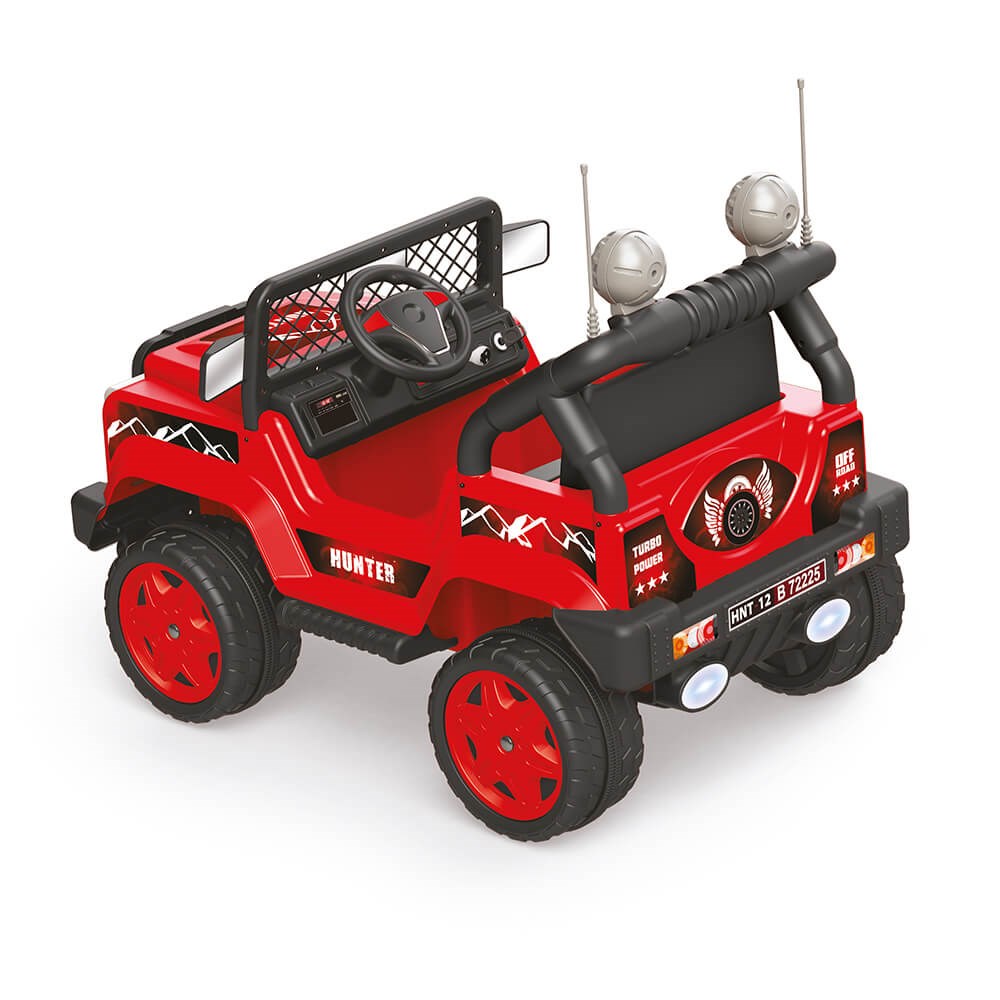 Dolu Oyuncak Hunter 12V Mp3 Player Kumandalı Akülü Jeep Kırmızı