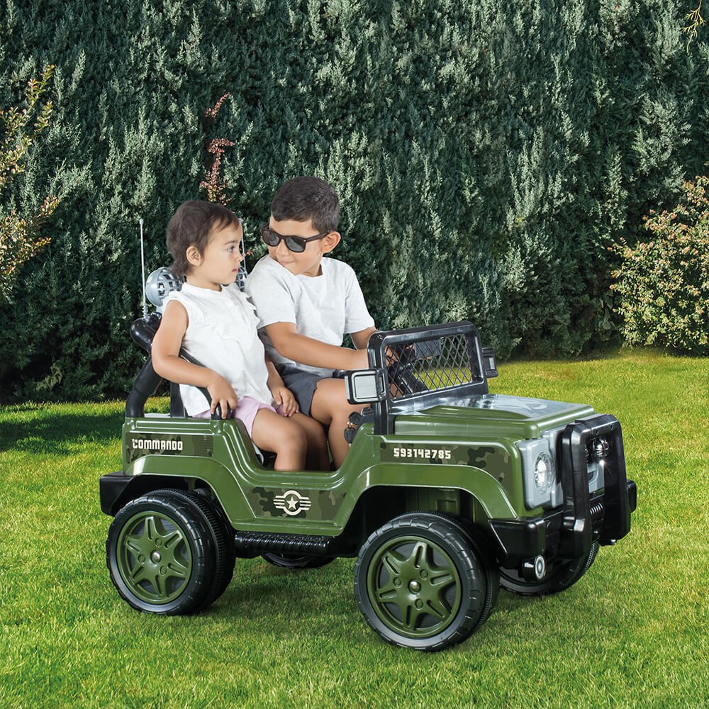 Dolu Oyuncak Commando 12 Volt Akülü Araba Jeep Yeşil