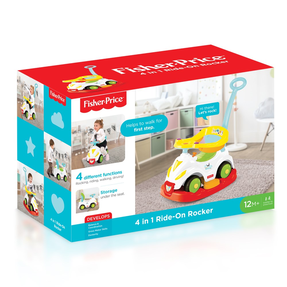 Fisher Price Smile Oyuncak Araba 4'ü 1 Arada 