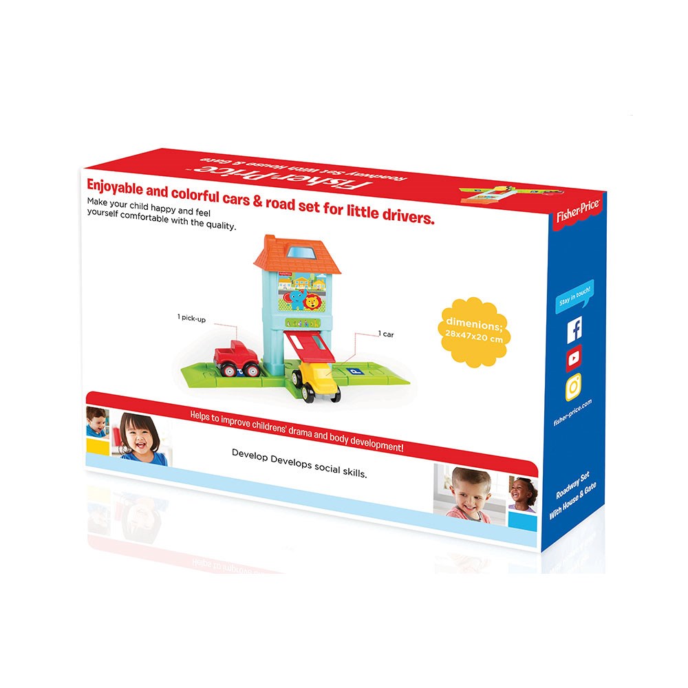 Fisher Price Roadway Set with House & Gate 