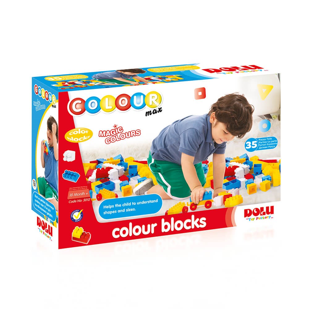Dolu Renkli Bloklar 35 Parça 