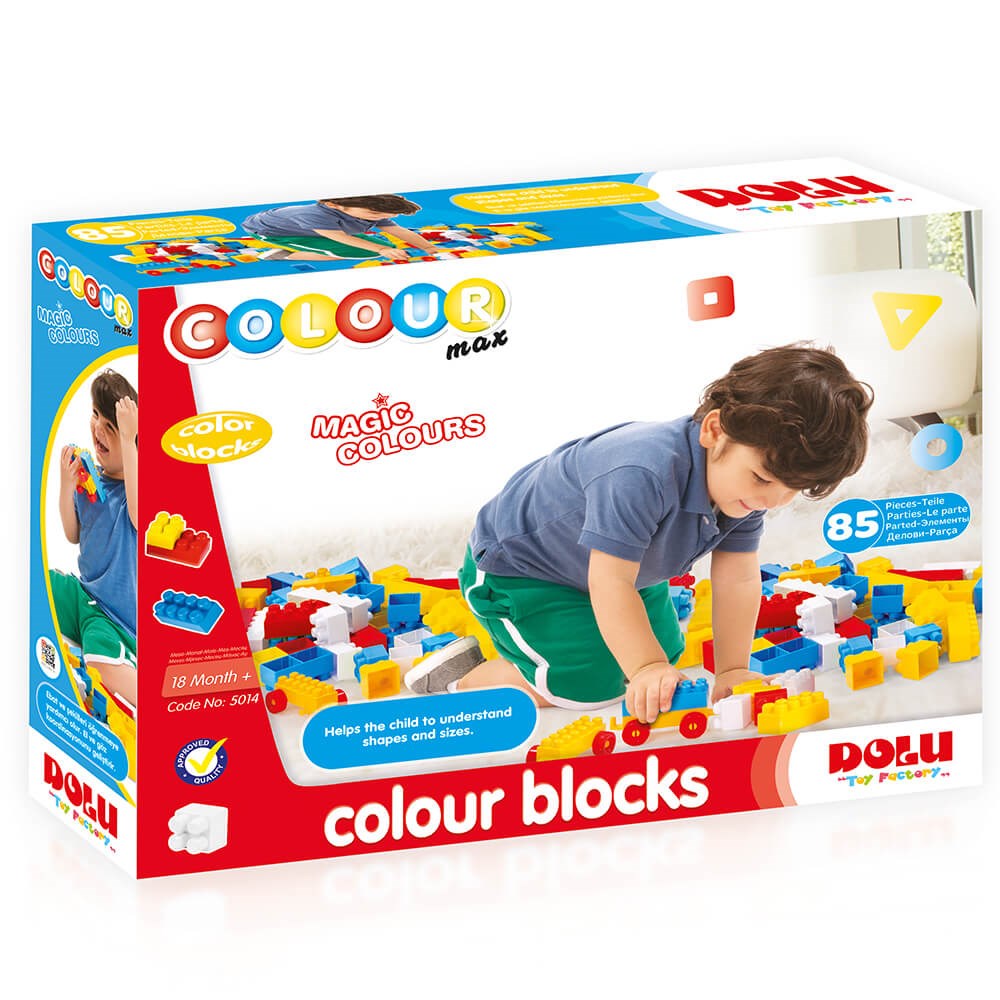 Dolu Renkli Bloklar 85 Parça 