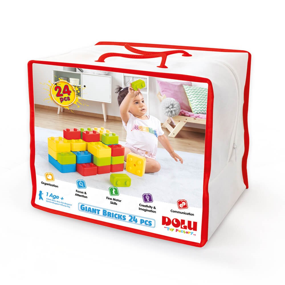 Dolu Deluxe Tuğla Bloklar 24 Parça 
