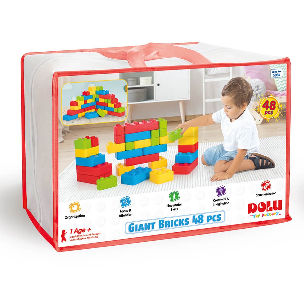Dolu Deluxe Tuğla Bloklar 48 Parça 