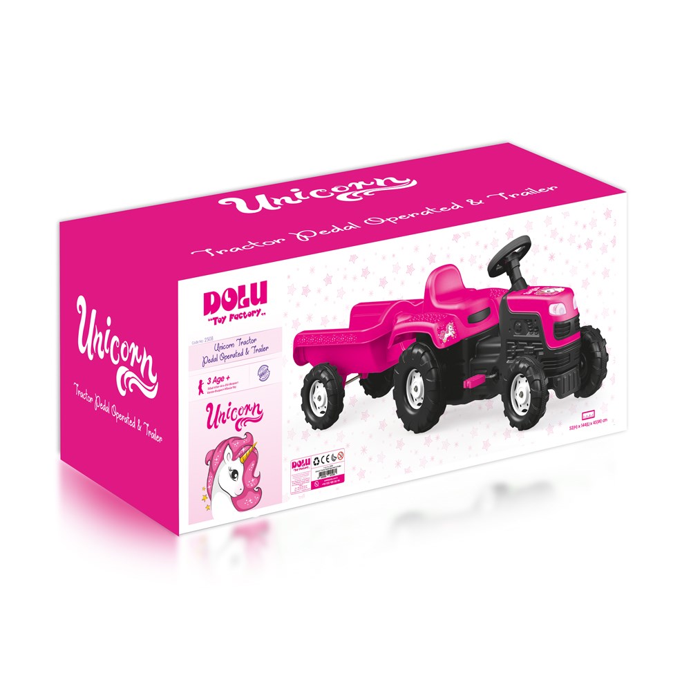 Dolu Unicorn Römorklu Pedallı Traktör 