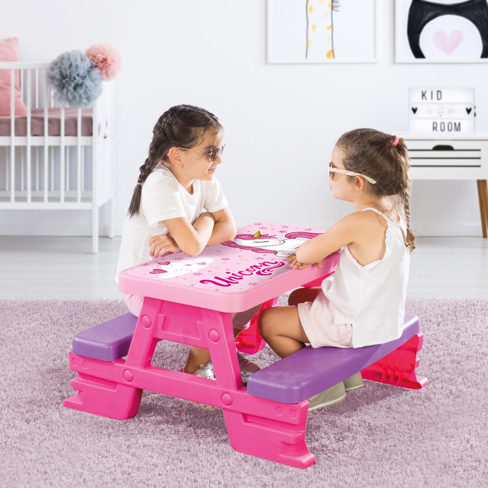 Dolu Unicorn Oyuncak Piknik Masası 