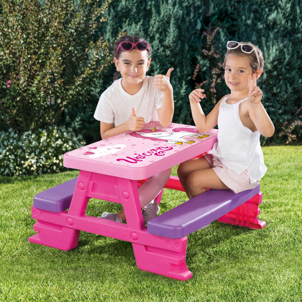 Dolu Unicorn Oyuncak Piknik Masası 