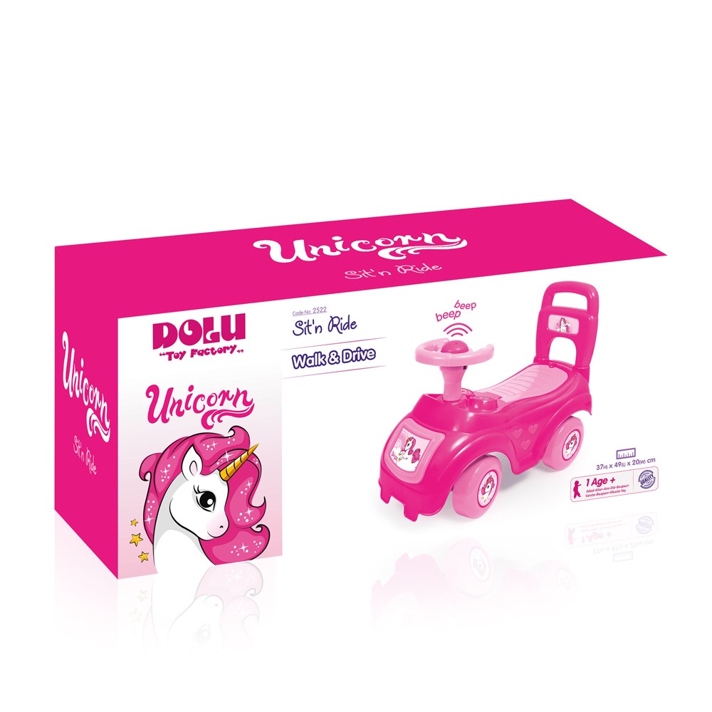 Dolu Unicorn Bingit Oyuncak Araba 