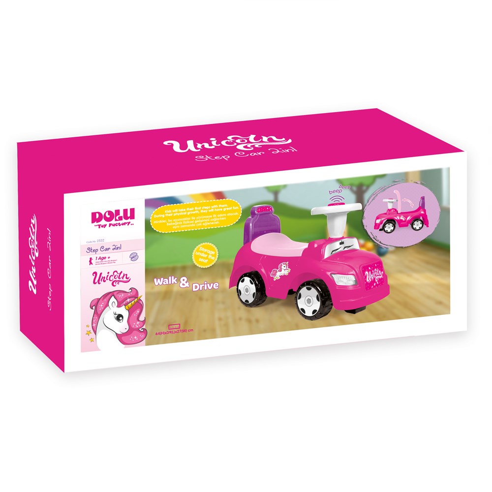 Dolu Unicorn 2'si 1 Arada Oyuncak Araba 
