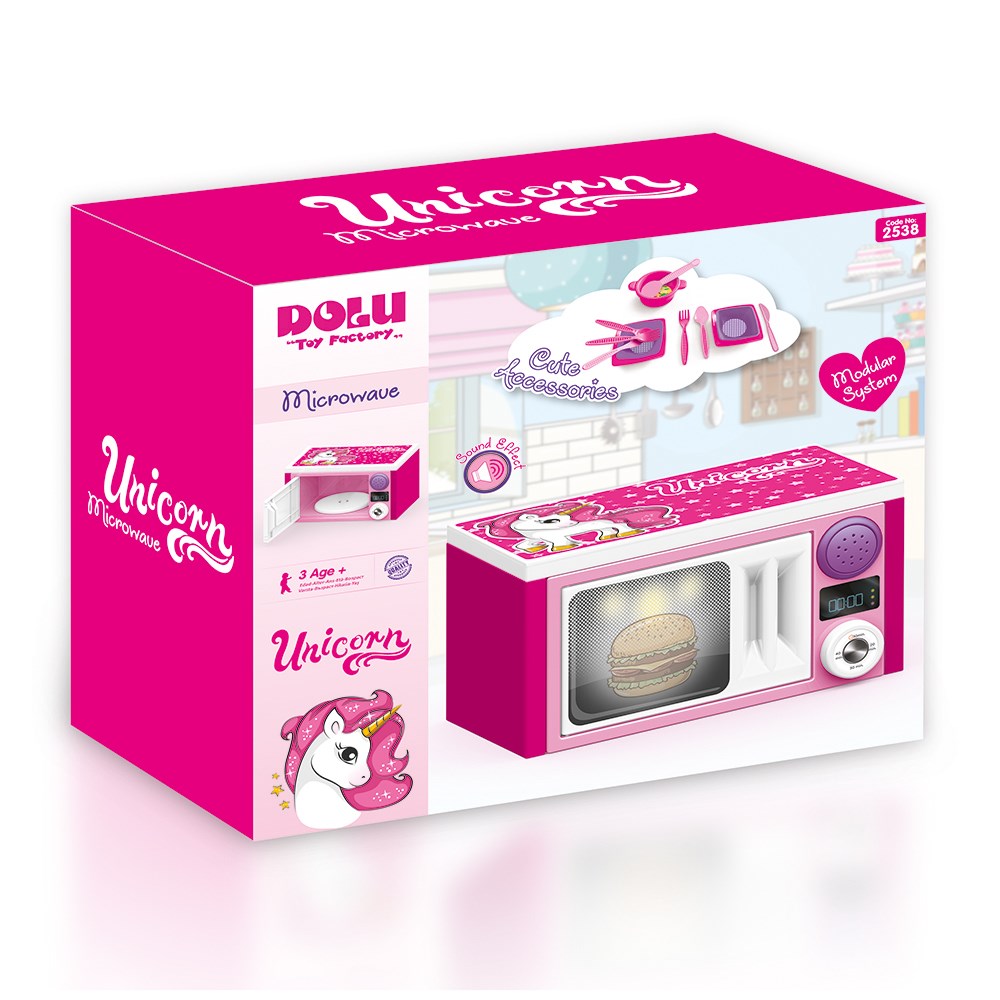 Dolu Unicorn Oyuncak Mikrodalga Fırın 