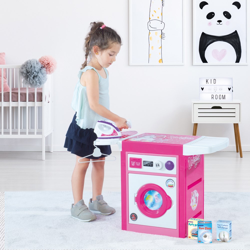 Dolu Unicorn Oyuncak Çamaşır Makinası 