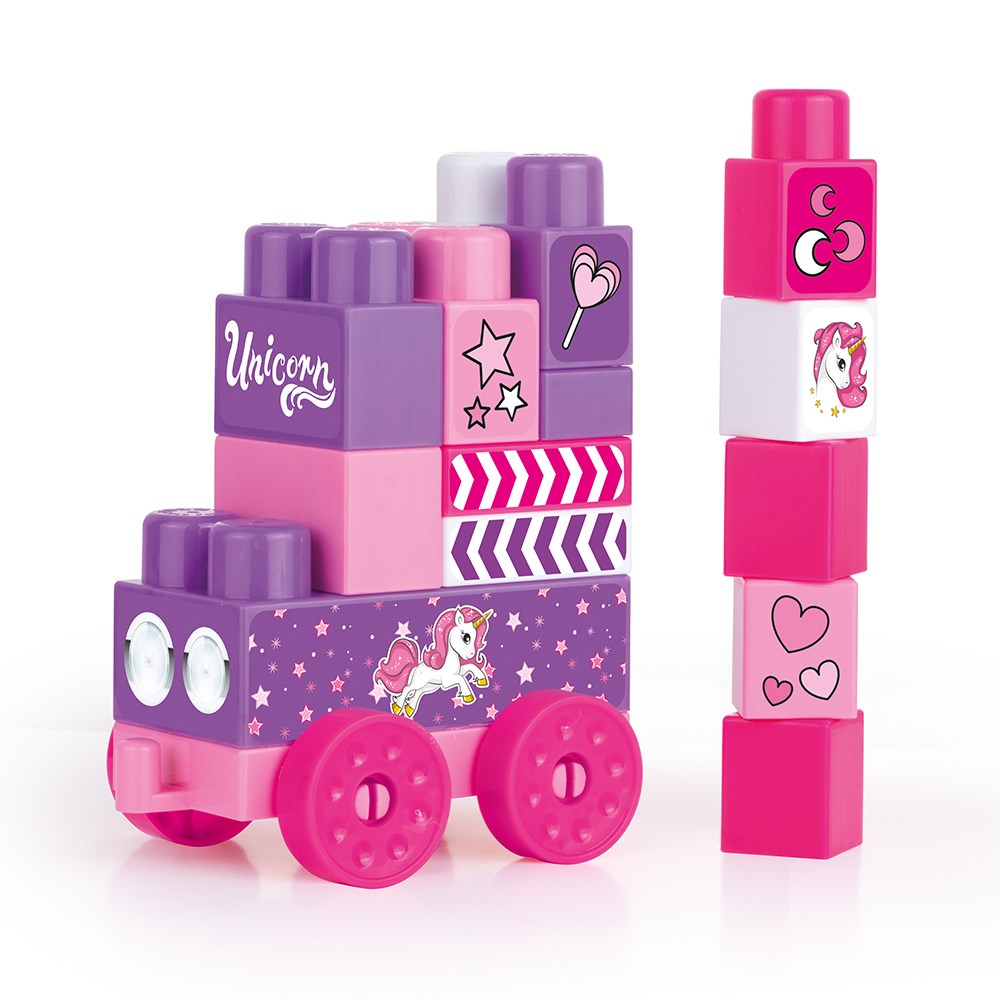 Dolu Unicorn Çantalı Mega Blok 20'li 