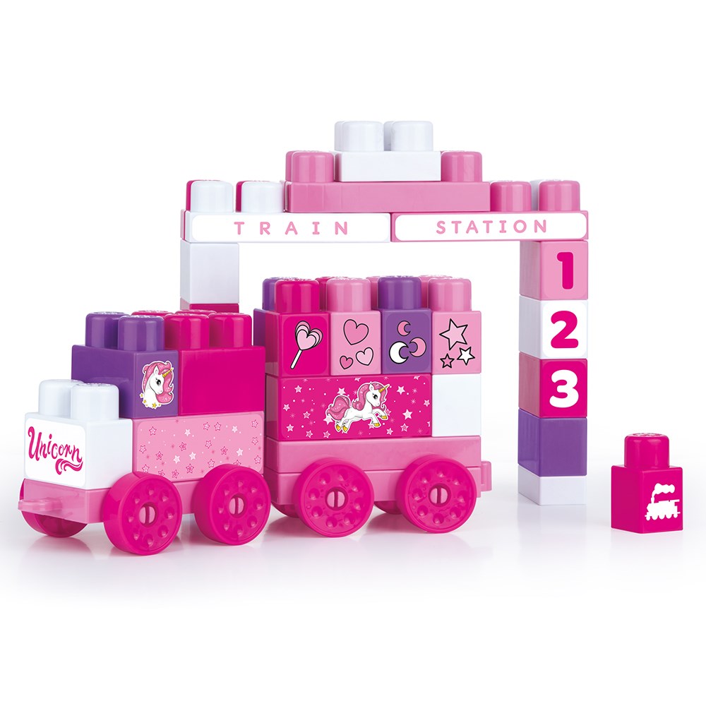 Dolu Unicorn Çantalı Mega Blok 45'li 