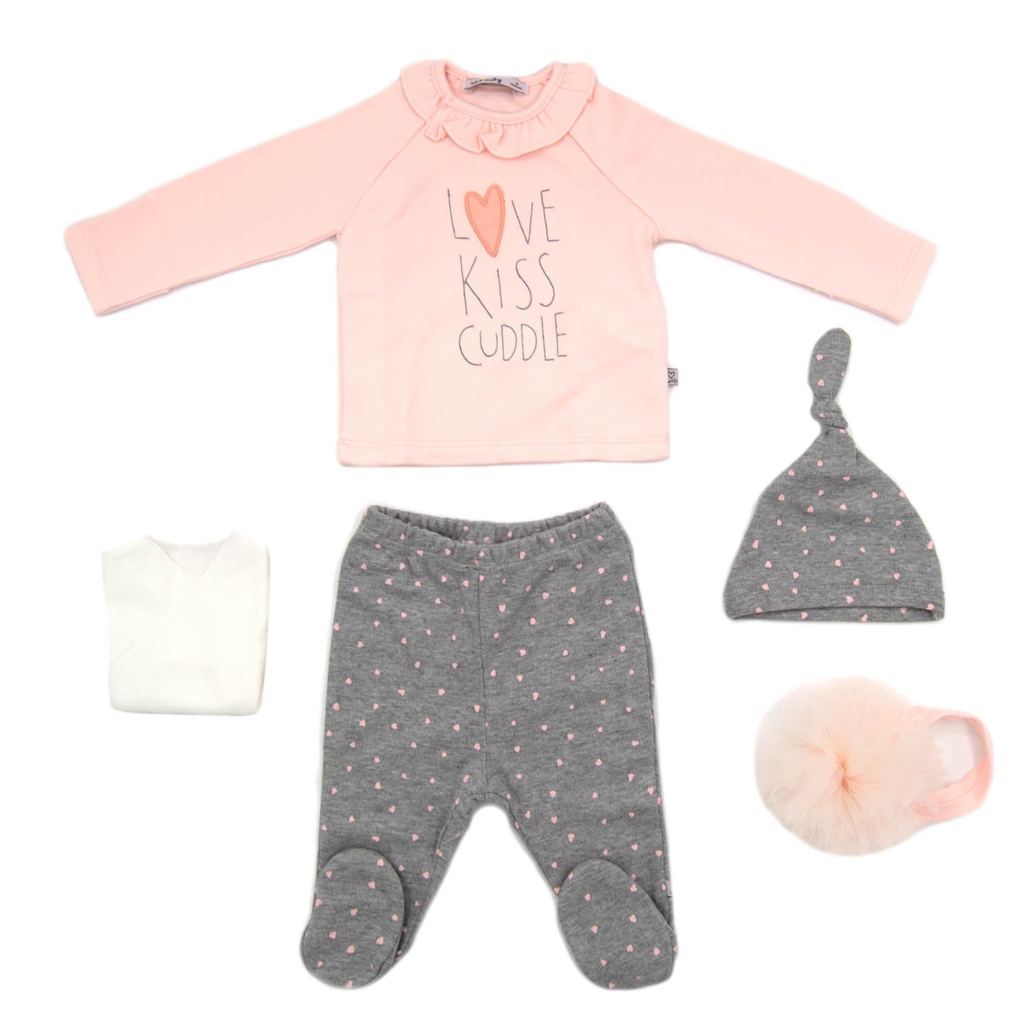 İdil Baby Bebek Zıbın Takımı 13542 Pudra