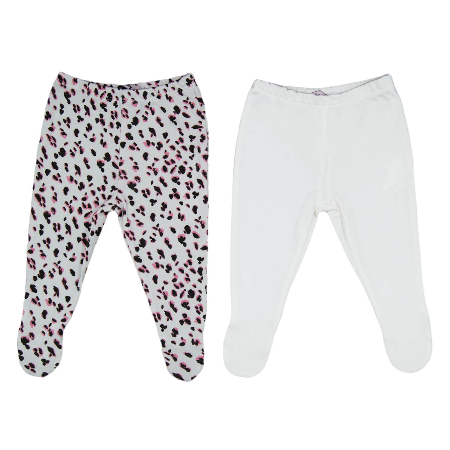 İdil Baby 2'li Patikli Bebek Pantolonu 13561 Leopar