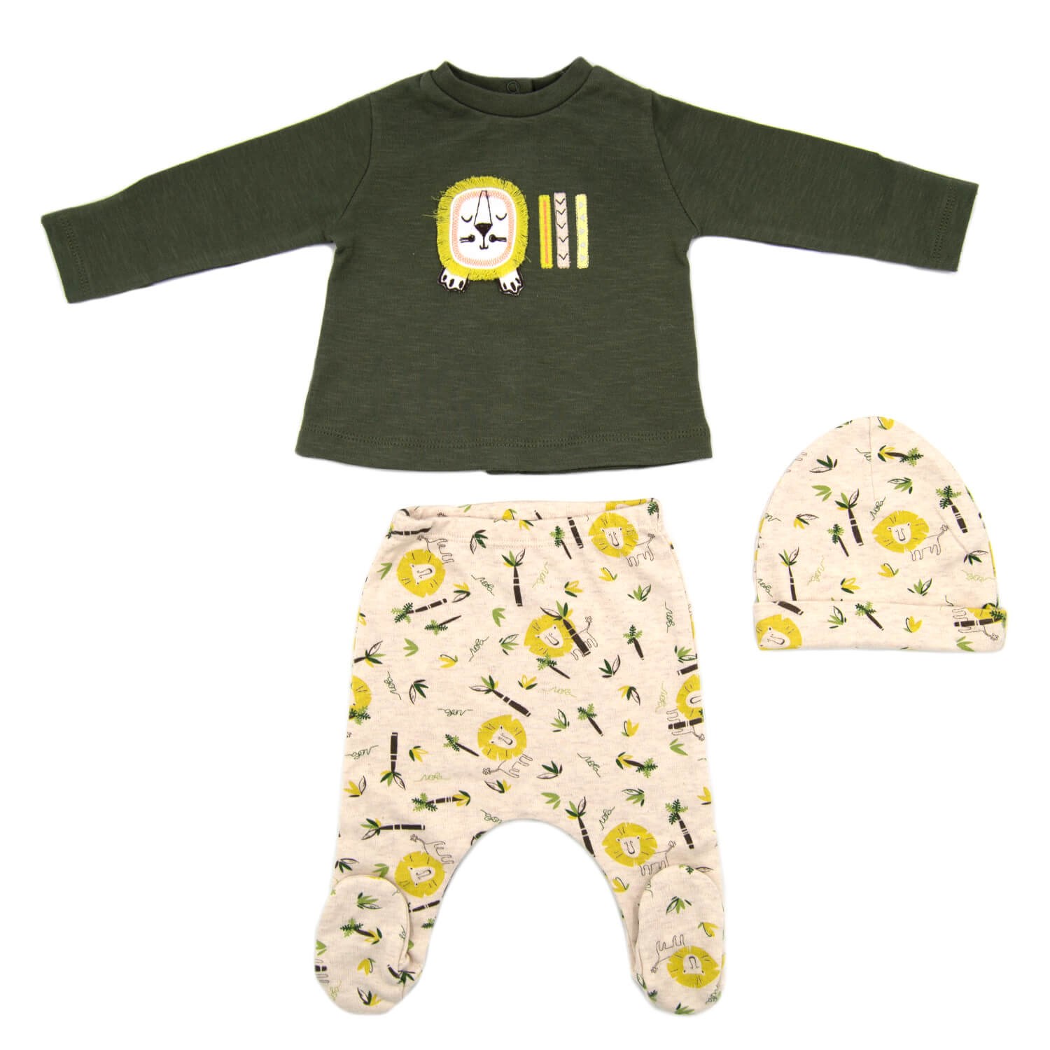 İdil Baby Bebek Zıbın Takımı 13546 0 Ay Baskılı