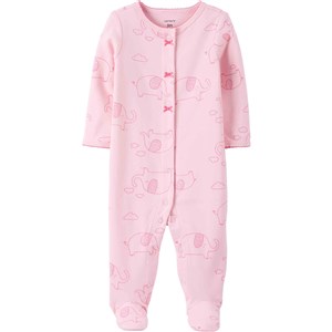 Carter's Fil Desenli Patikli Bebek Tulumu Pembe