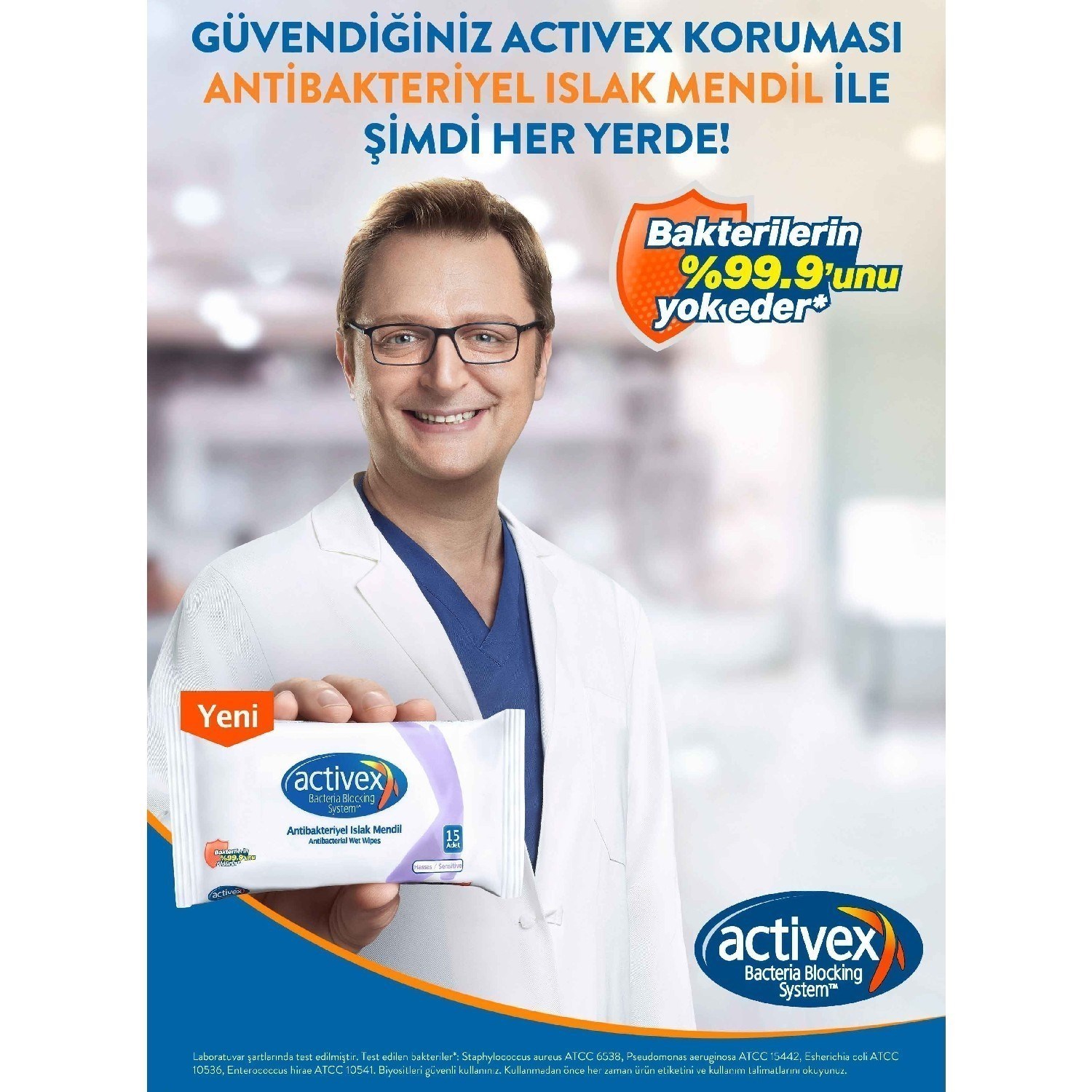 Activex Antibakteriyel Islak Mendil Hassas 56 Yaprak 