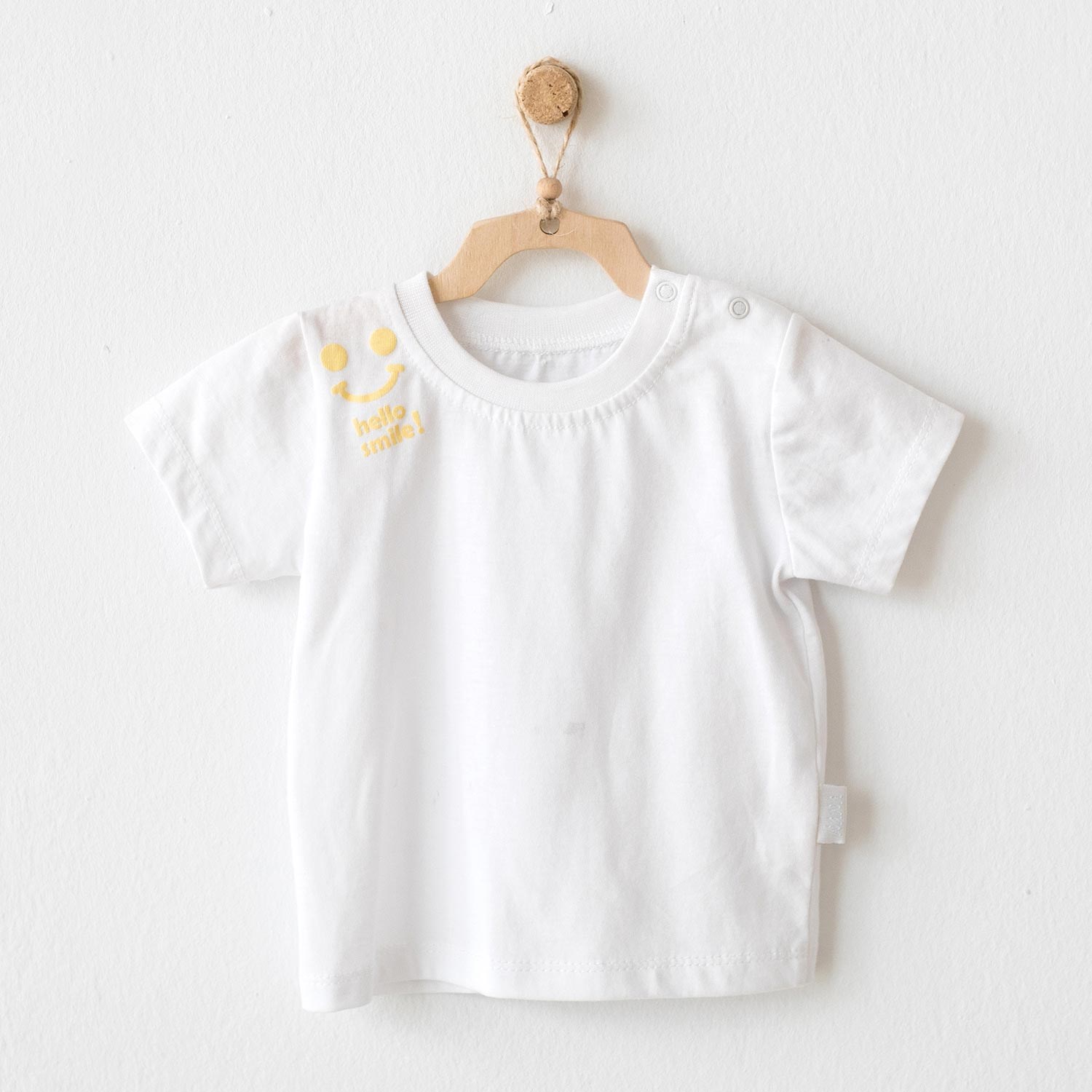 Andywawa Basic Bebek Tshirt AC20744 Beyaz