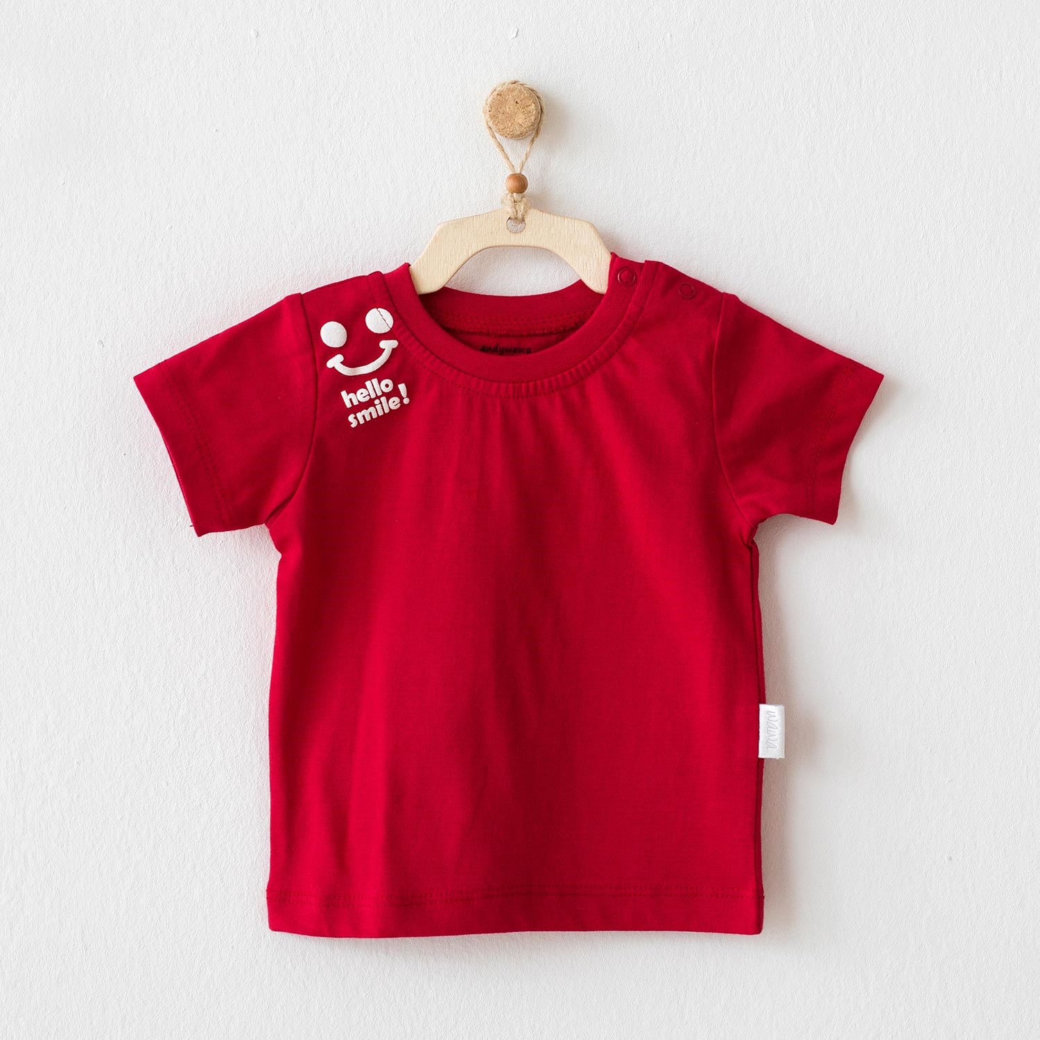 Andywawa Basic Bebek Tshirt AC20744 Kırmızı