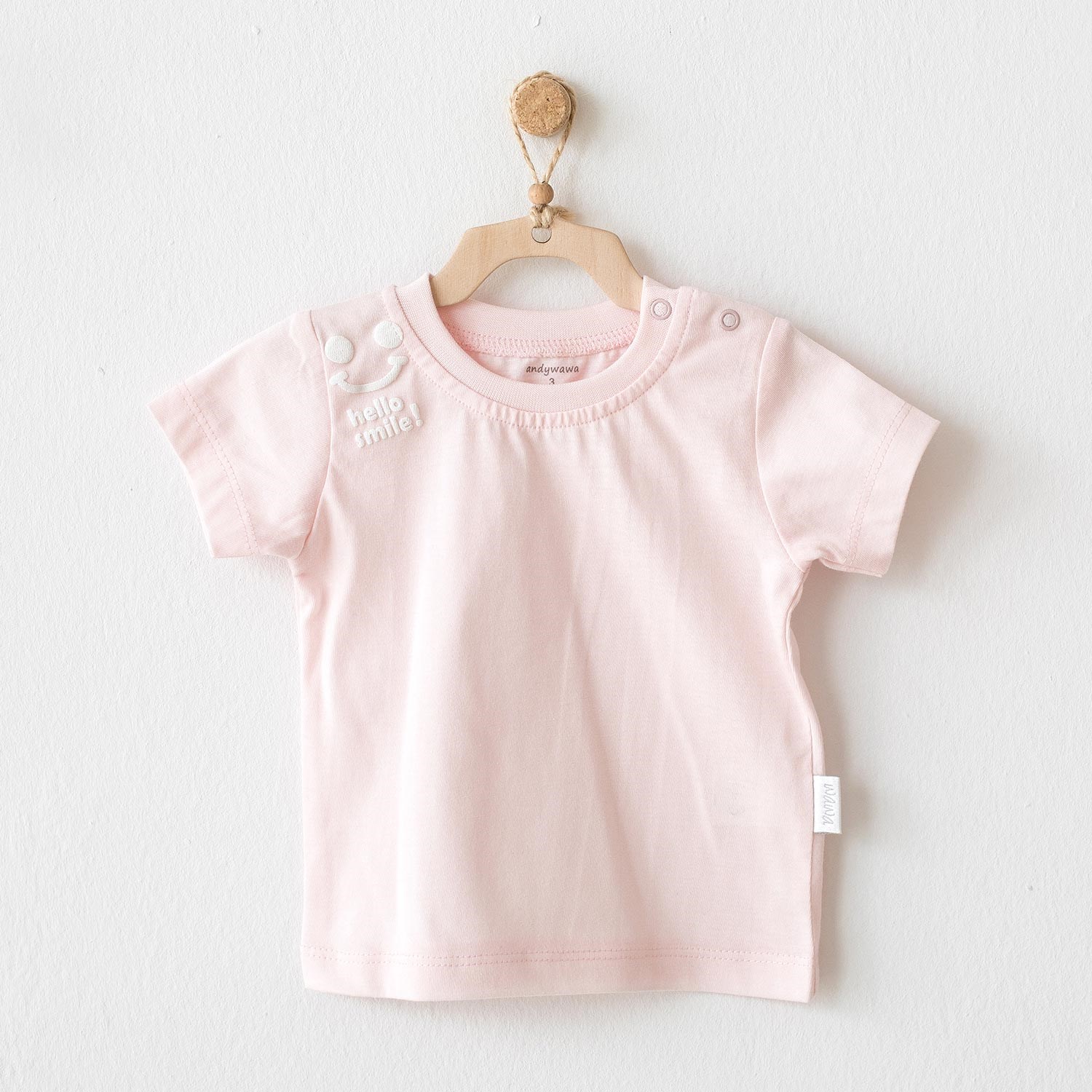 Andywawa Basic Bebek Tshirt AC20744 Pembe