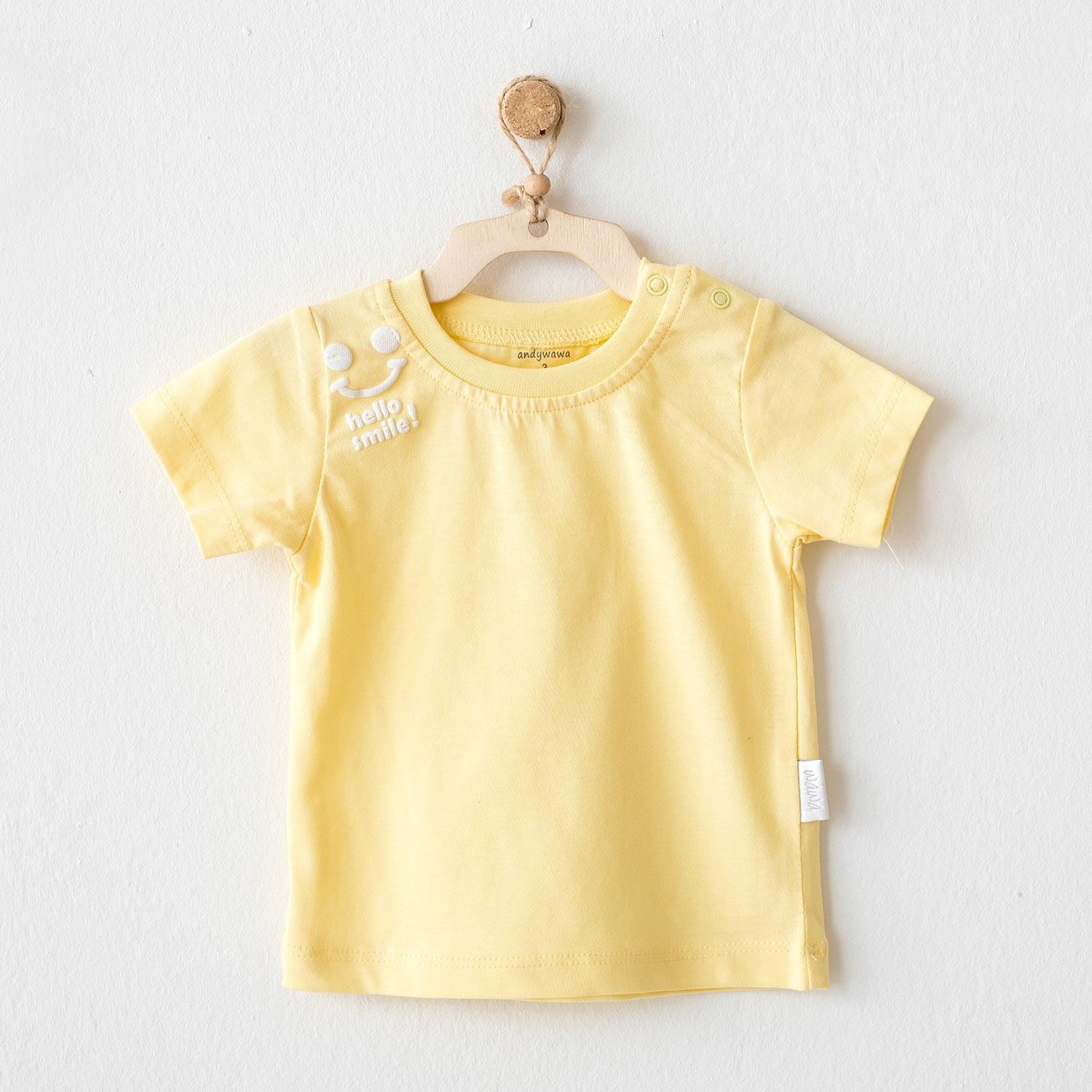 Andywawa Basic Bebek Tshirt AC20744 Sarı