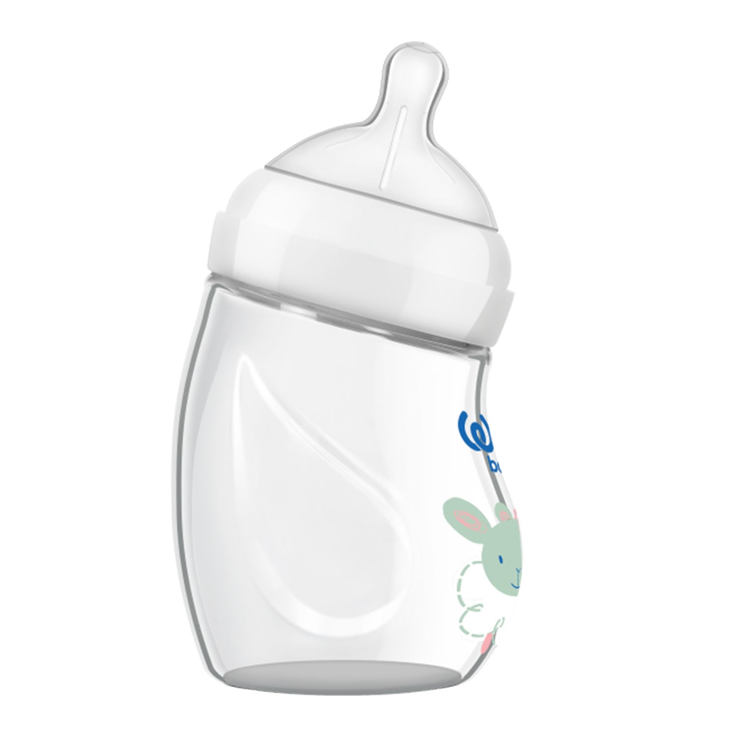 Wee Baby Isıya Dayanıklı Açılı Cam Biberon 180 ml 146 Beyaz