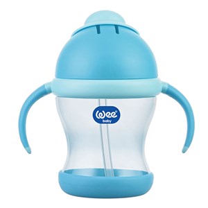 Wee Baby Kulplu Pipetli Bardak 200 ml 170 Mavi