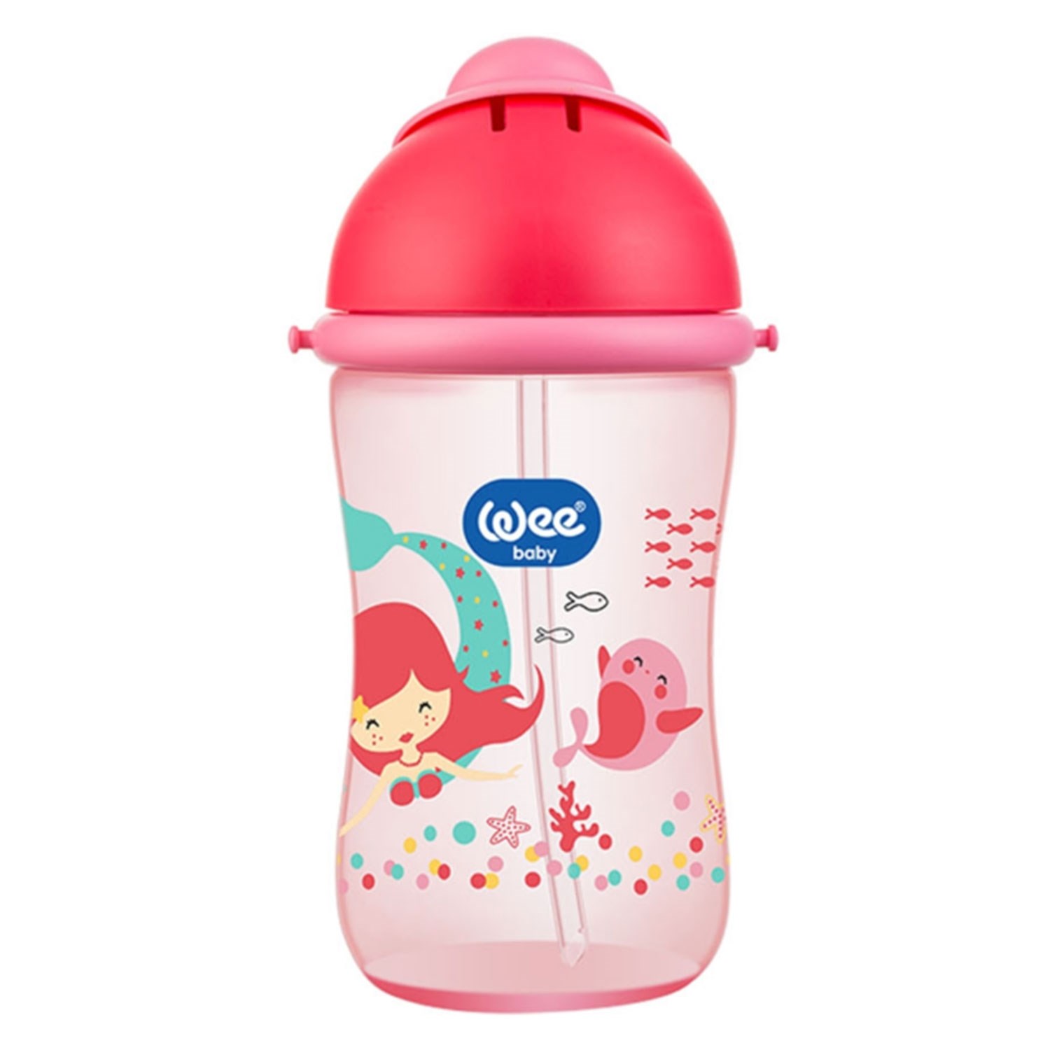 Wee Baby Pipetli Bardak 380 ml 171 Kırmızı