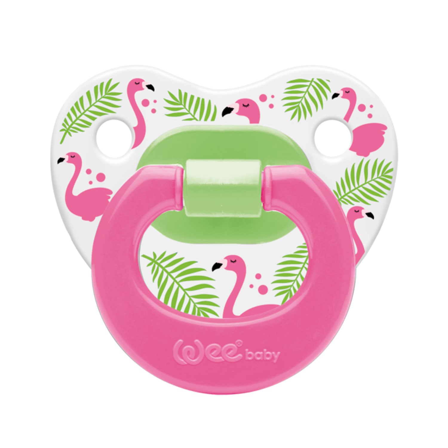 Wee Baby Desenli Damaklı Emzik No:2 834 Pembe