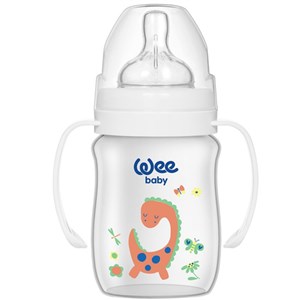 Wee Baby Klasik Geniş Ağızlı Kulplu PP Biberon 150 ml 137 Beyaz