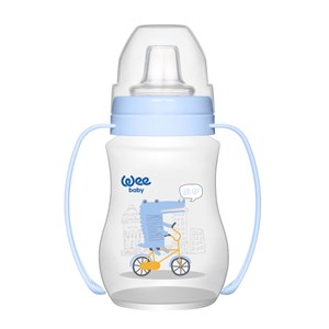 Wee Baby Akıtmaz Kulplu PP Antikolik Bardak 250 ml 754 Mavi