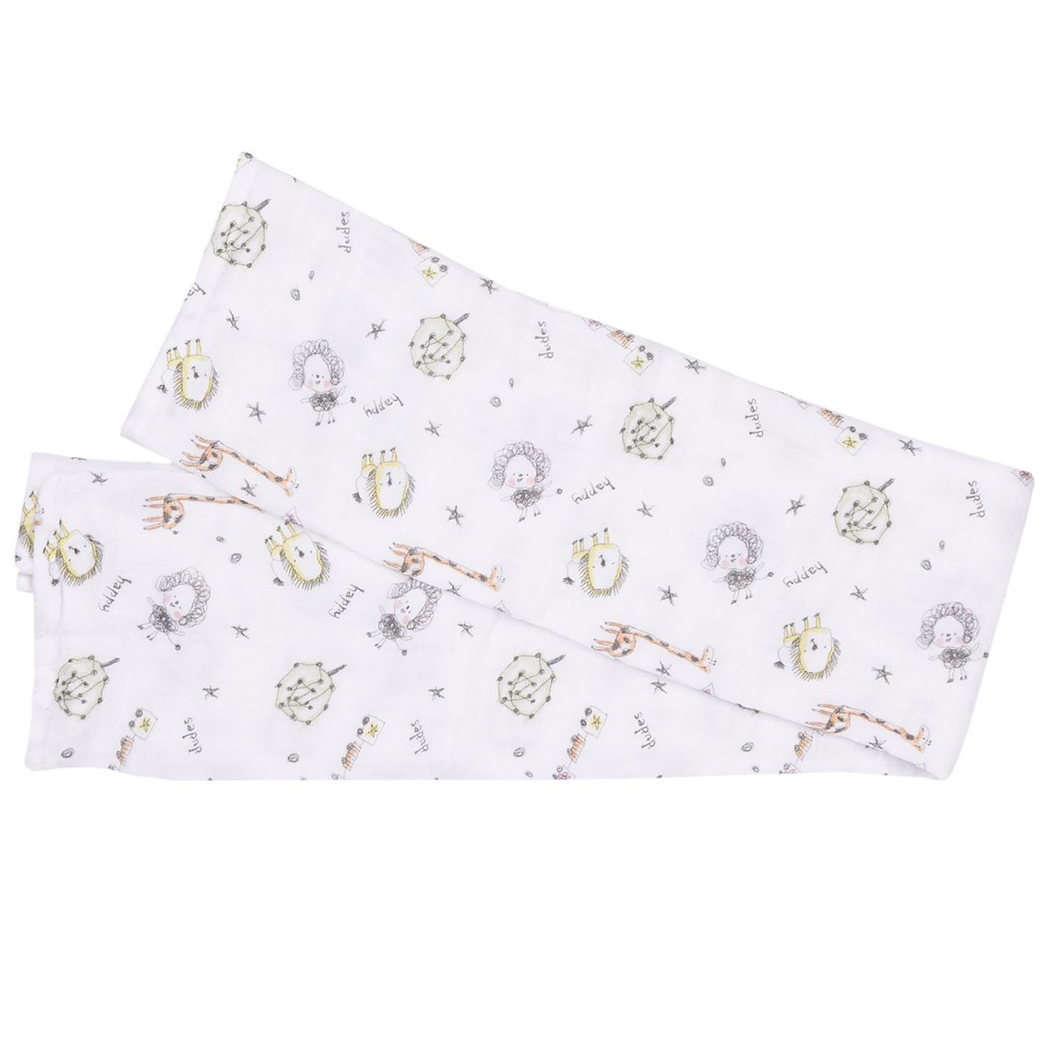 Kitikate Dudes Müslin Bebek Battaniye 80x90 S81596 Turuncu-Sarı