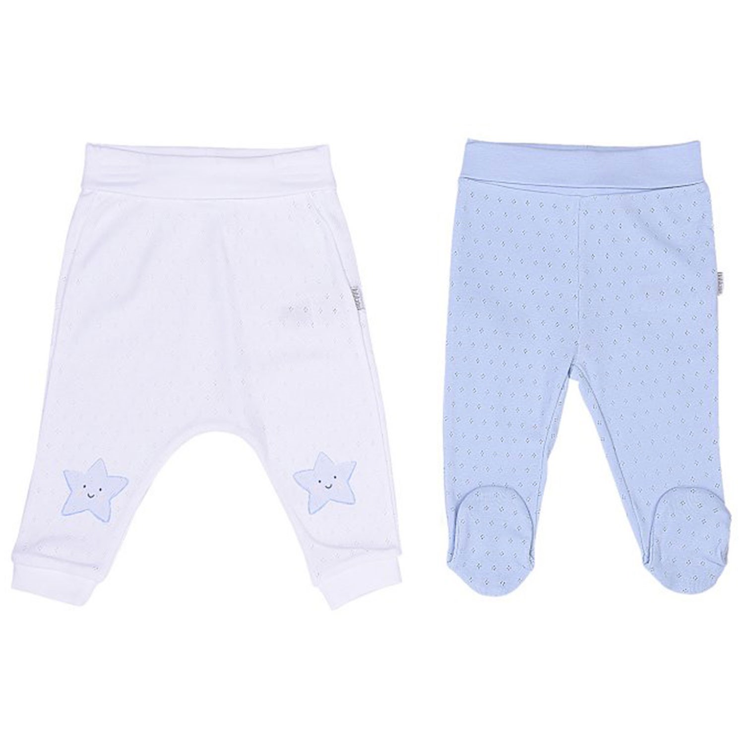 Kitikate Dreams Summer 2'li Bebek Pantolonu S63486 Beyaz-Mavi