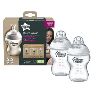 Tommee Tippee PP Closer to Nature Biberon 2'li 260 ml Beyaz